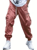 Multi-pocket Cargo Pants Men's Casual Hip-Hop Drawstring Trousers Outdoor Streetwear Sports Pant - Image 15