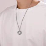 Viking Wolf Necklace Viking Jewelry Viking Runes Coin Wolf Pendant for Men Women - Image 4