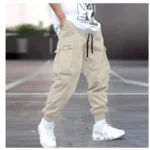 Multi-pocket Cargo Pants Men's Casual Hip-Hop Drawstring Trousers Outdoor Streetwear Sports Pant - Image 4
